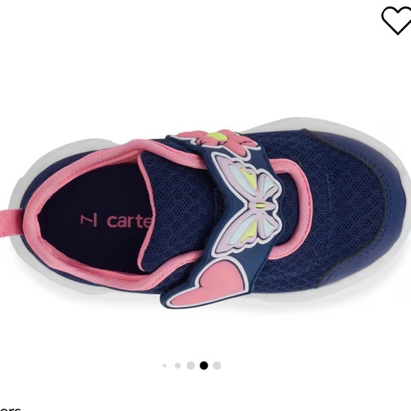 NEW! Carters Toddler Light Up Shoe Sneaker Size 8 - Picture 4 of 10